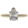 1.01 ct. Pear Cut Solitaire Ring, H, SI1 #3