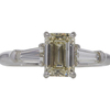 1.5 ct. Emerald Cut 3 Stone Ring, N, SI1 #3